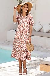 STYLEWORD Women's 2025 Summer Casual Short Sleeve