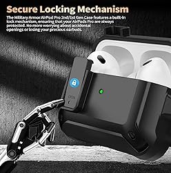 Olytop for Airpods Pro 2/1 Gen Case Cover with Lock