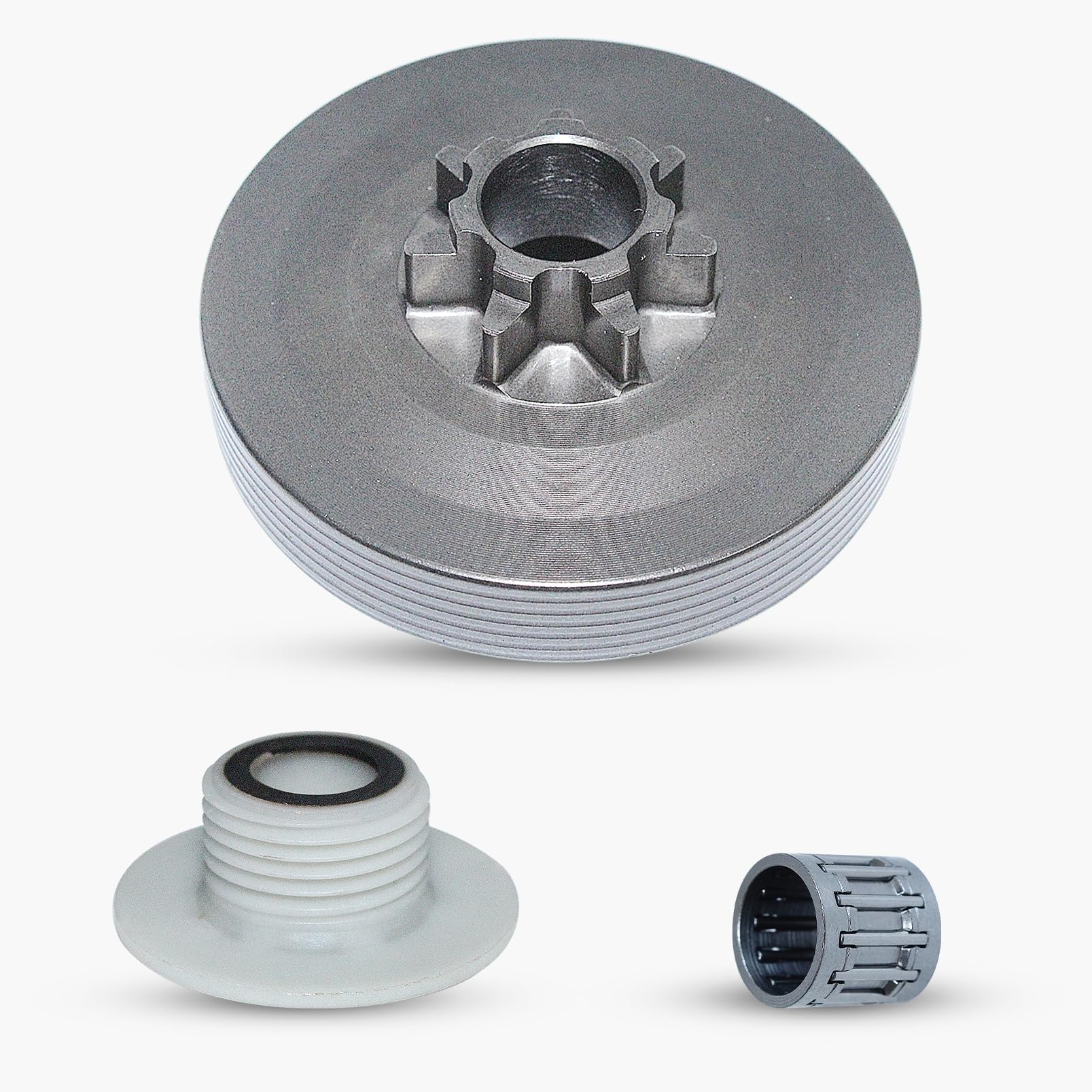 .325-7T Clutch Bell Drive Spur Sprocket Drum Worm Gear for Chinese Chainsaw 4500 45cc 5200 52cc 5800 58cc Saws Spare Parts