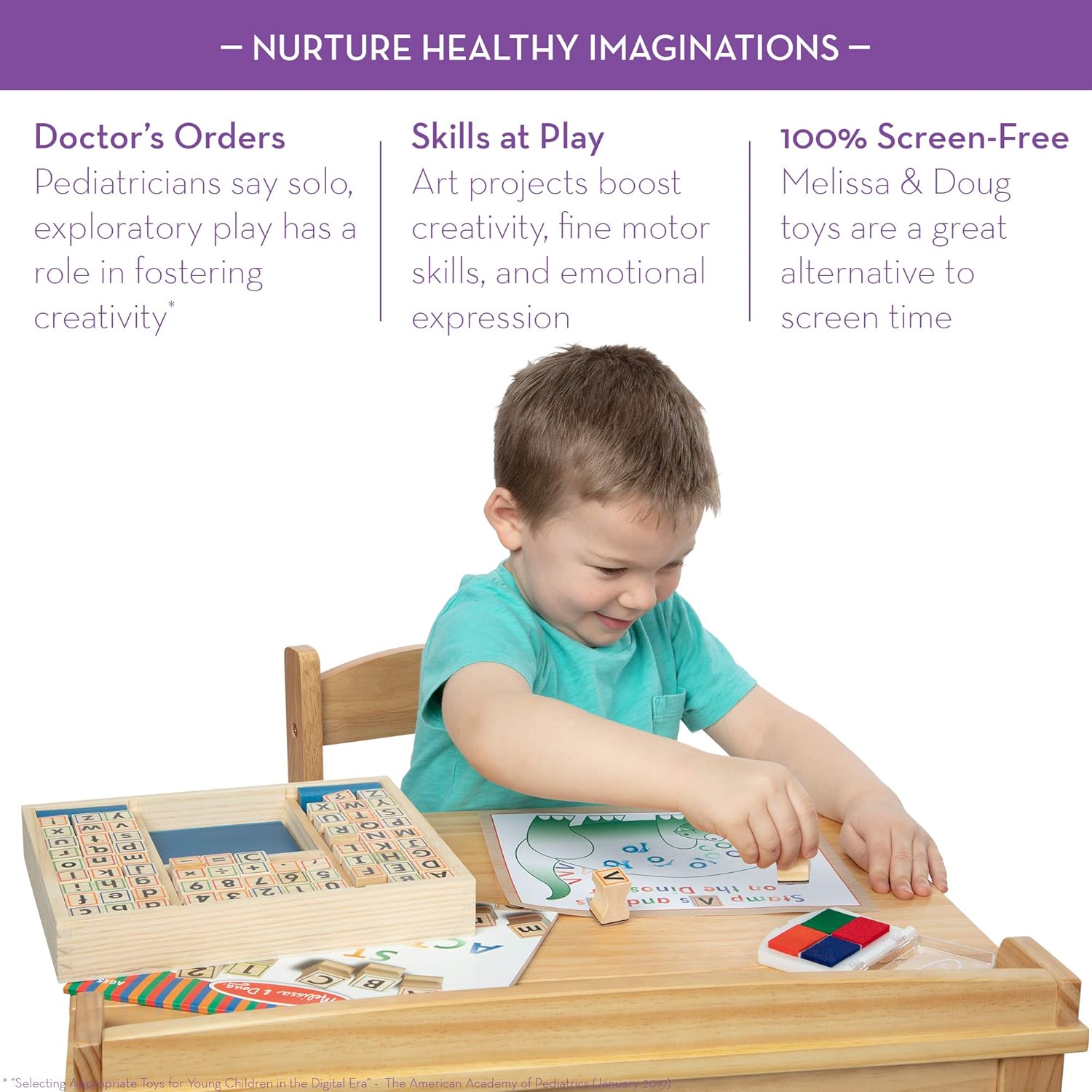 melissa and doug deluxe wooden stamp set