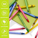 THE TWIDDLERS 50 Packs Wax Crayons Kids Mixed Coloured 200 Total view 8