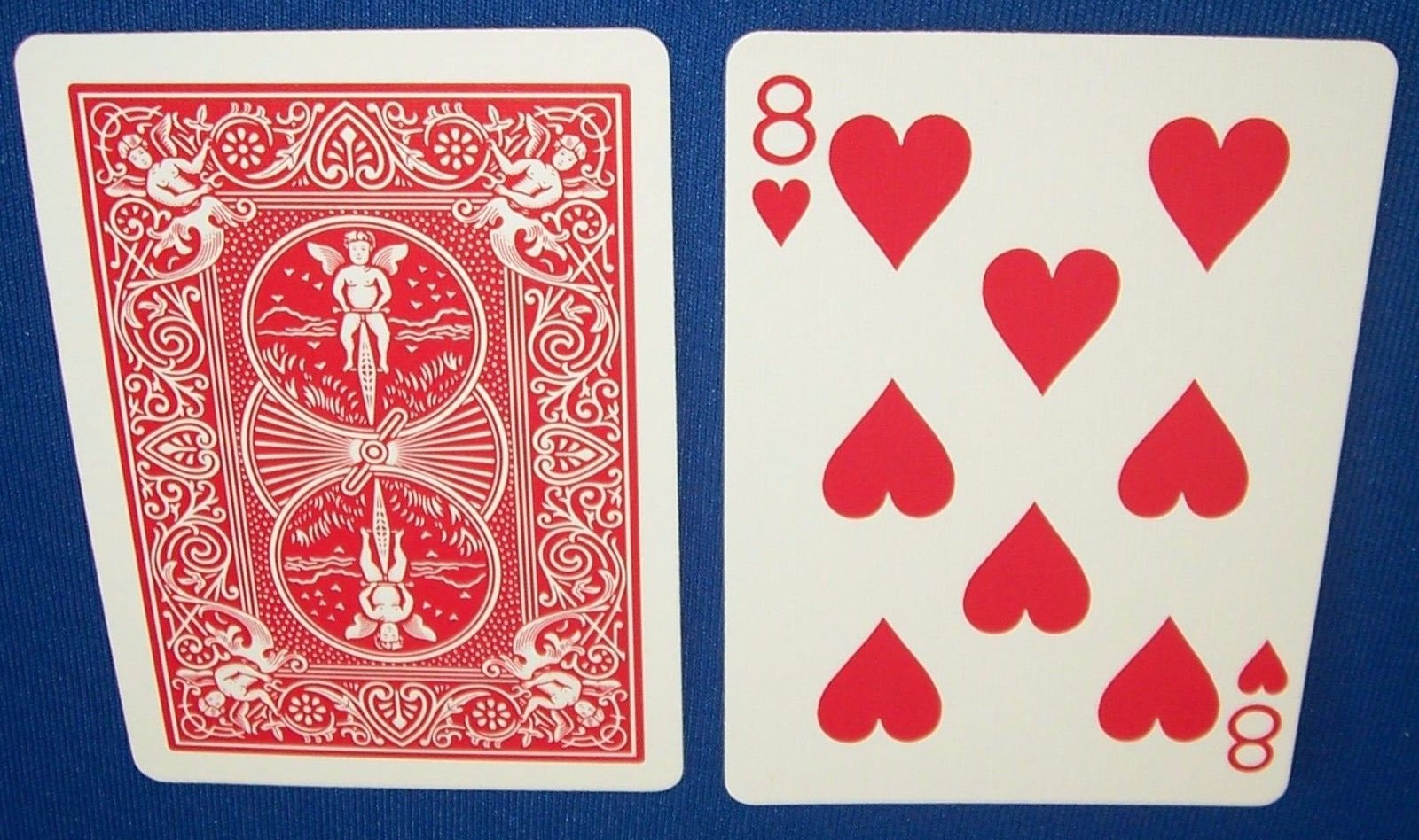 Bicycle Deck to Force (8 of Heart) (Red)