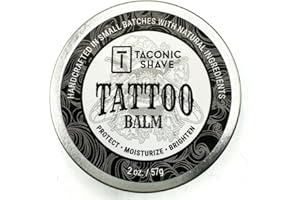 Taconic Shave, Ultra-Moisturizing Tattoo Balm: All-Natural After Care, Brightens and Conditions for mre Viibrant Tattoos