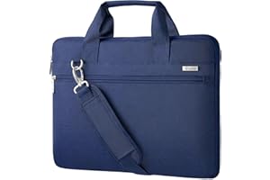 Voova 15 15.6 16 Inch Laptop Bag Case for Men Women, Waterproof Computer Sleeve Slim Briefcase with Shoulder Strap for MacBoo