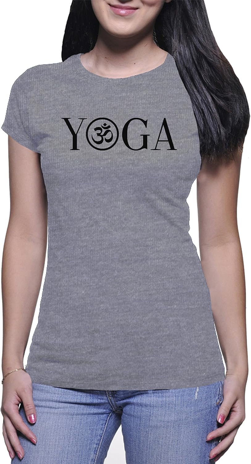 Yoga Symbol Damen White TShirt Amazon.de Bekleidung
