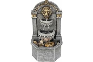 CHENGPIN Cheng Pin Lion’s Head Indoor Fountains Relaxation Fountains Tabletop Fountain