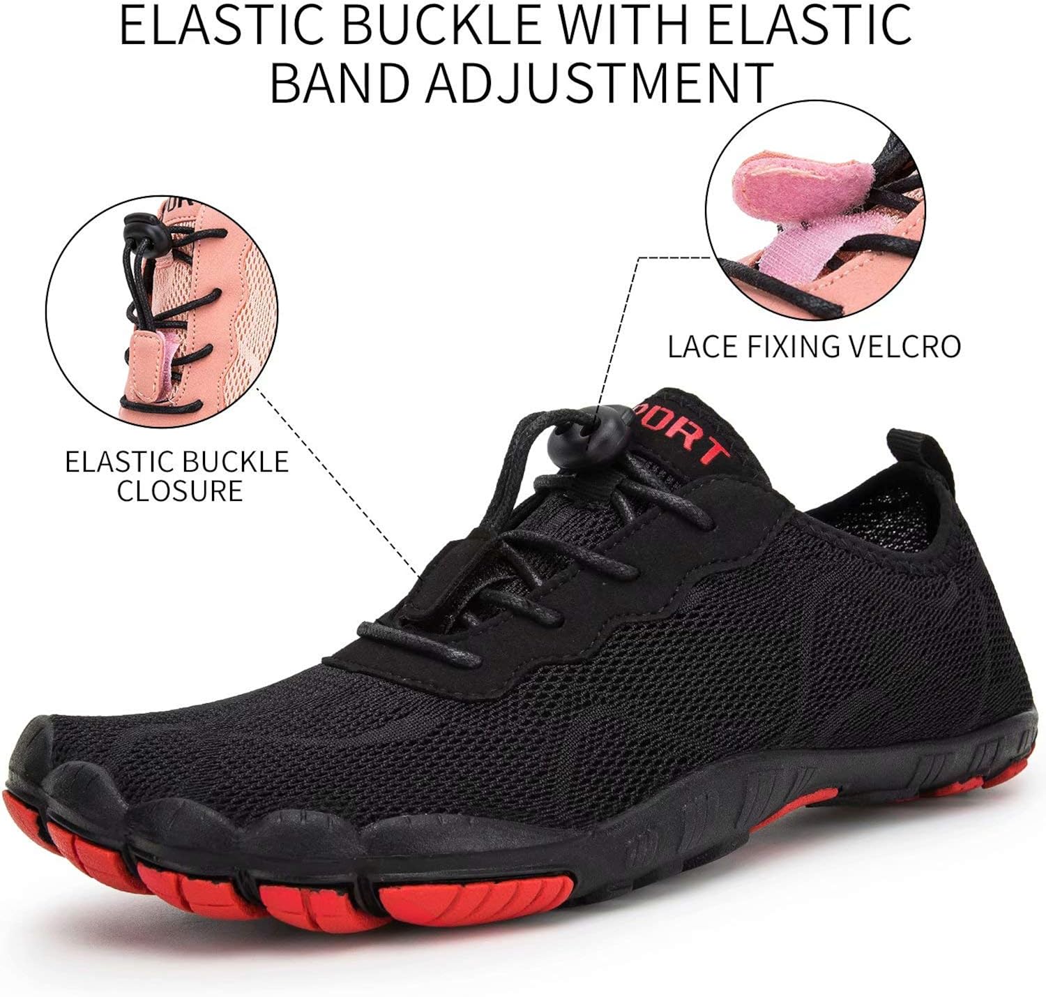  | Water Shoes for Men and Women Barefoot Quick-Dry Aqua Sock Outdoor Athletic Sport Shoes for Kayaking, Boating, Hiking, Surfing, Walking | Water Shoes