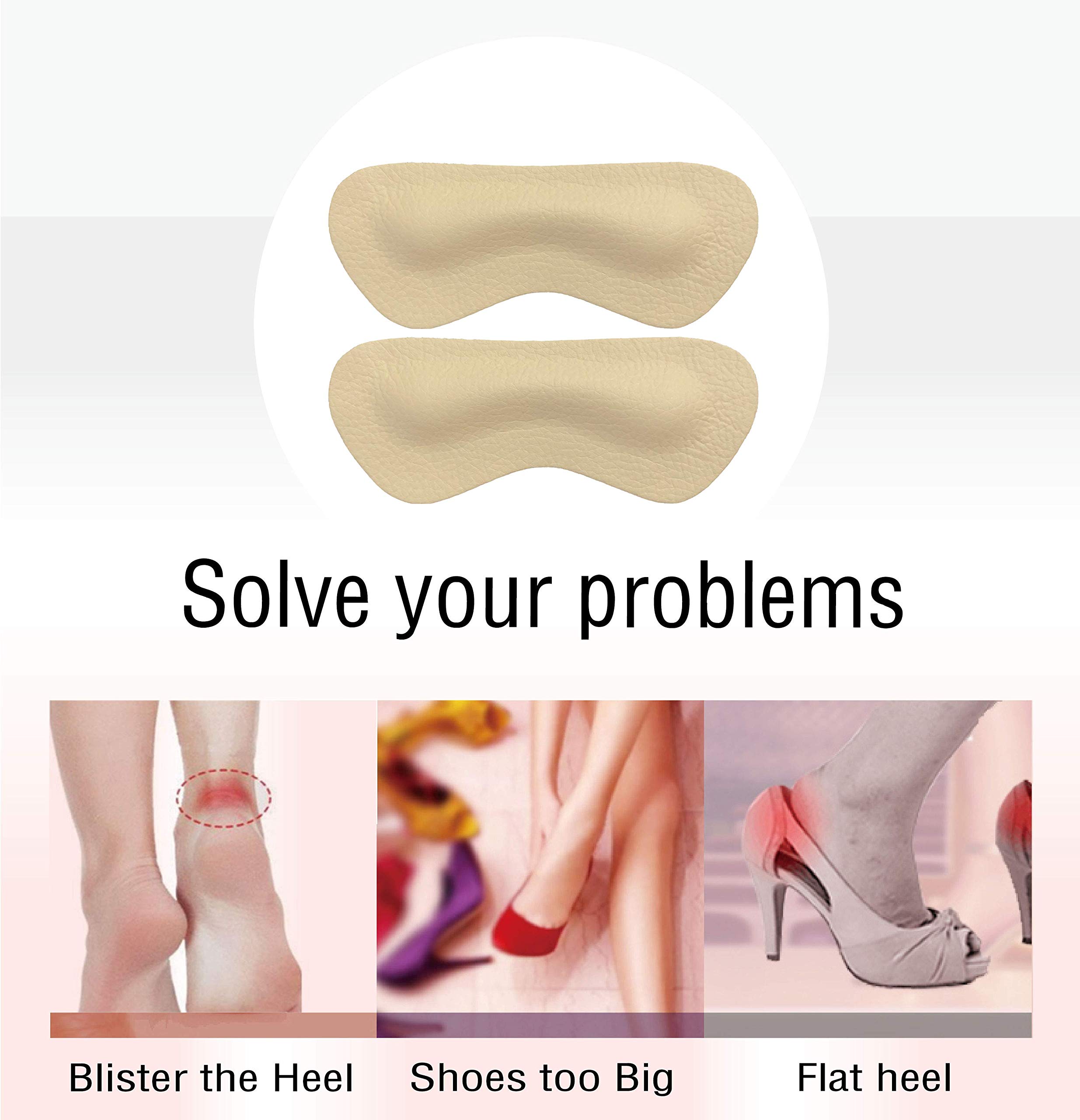 Heel Grip Liner Insert for Shoes Too Big,Shoe Filler Improved Shoe Fit