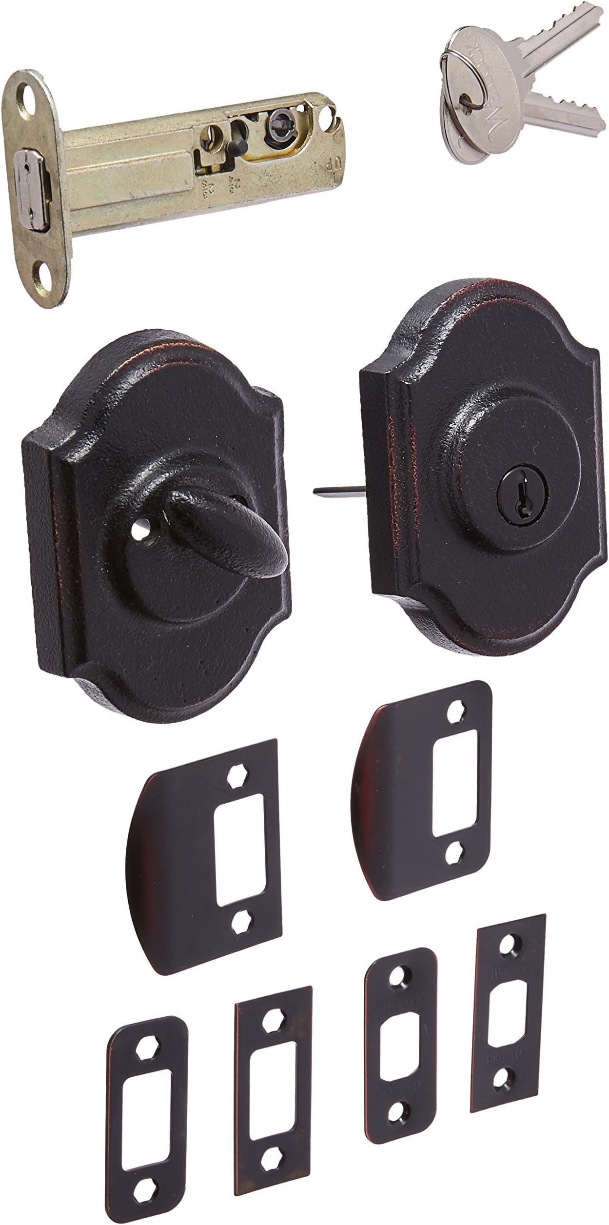 Weslock 07571-1-1SL23 Premiere Single Cylinder Deadbolt, Oil-Rubbed Bronze