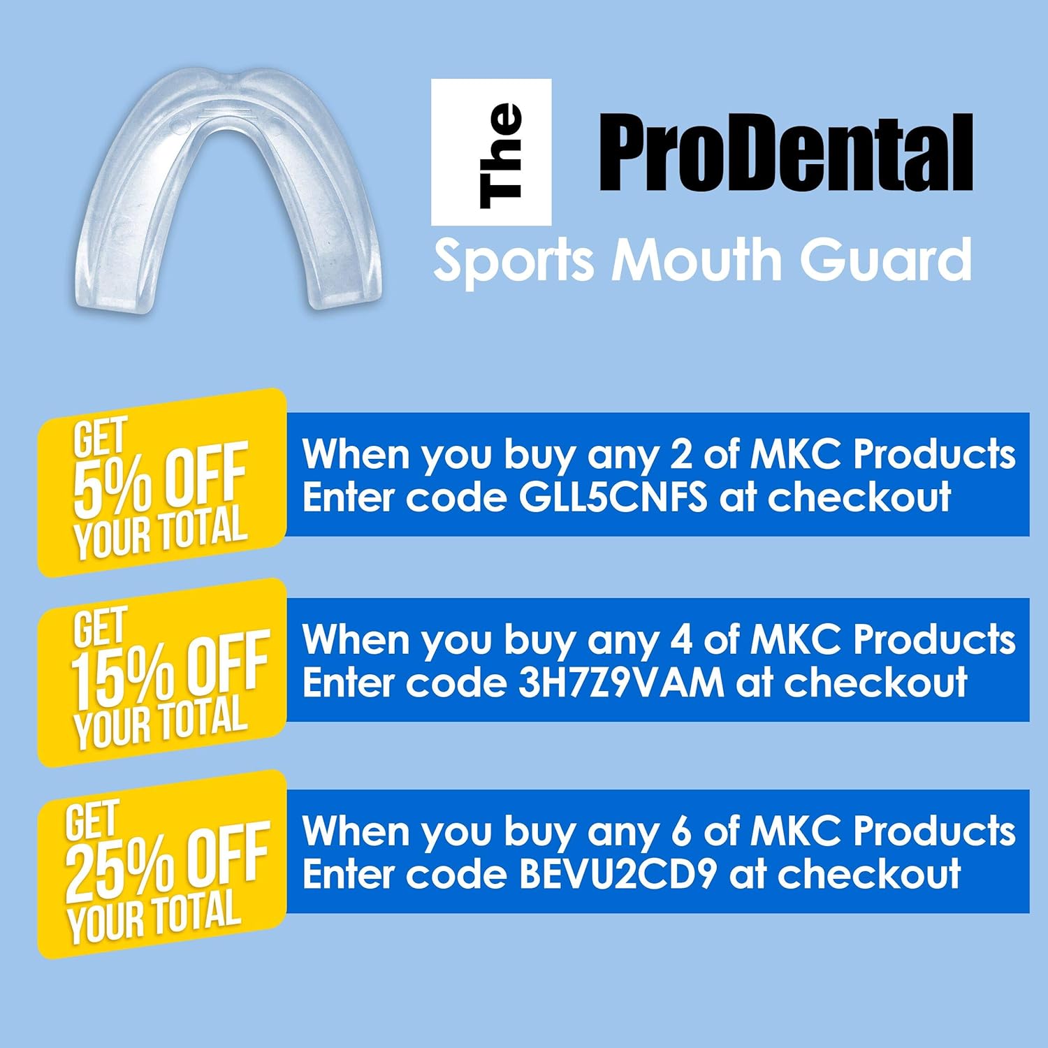 ProDental Sports Mouth Guard (2 Pack) | No BPA Soft Material, Made in USA | Customizable for Comfort - Fits Any Size Mouth Age 12+ | Athletic Teeth Mouth Guards Designed for Maximum Protection : Sports & Outdoors