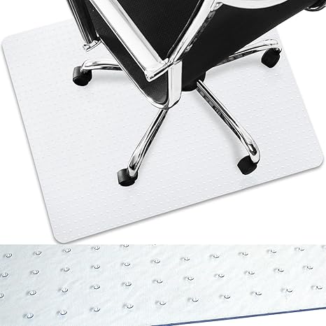 Bodenschutzmatte „LongLife“ für Teppichboden | extrem starke und stabile Bürostuhlunterlage | belastbar bis zu 130 kg | trans
