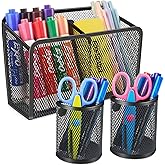 Magnetic Pen Holder, Metal Strong Magnet Pen Cup Magnetic Marker Storage Basket Locker Organizer for Whiteboard Refrigerator Fridge Locker Accessories Classroom Must Haves Teachers School Supplies