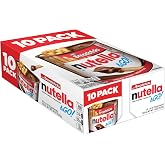 Nutella &amp; Go Kids Snacks for Kids, Hazelnut Spread, 10 Pack, 1.8 Oz | Snack packs with hazelnut spread and breadsticks, bulk snacks for the office, lunchboxes, and travel