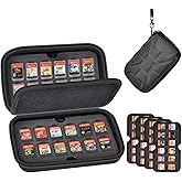 Game Card Case for Nintendo for Switch - 72 Cards & 144 Micro SD SDXC SDHC TF Slots, Protective Storage for Switch/for OLED Lite, Shockproof Hard Shell Family Gamers Travel Home Organizer, Box Only