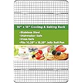 Spring Chef Cooling Rack & Baking Rack - Heavy Duty 100% Stainless Steel Cookie Cooling Racks, Wire Rack for Baking, Oven Saf