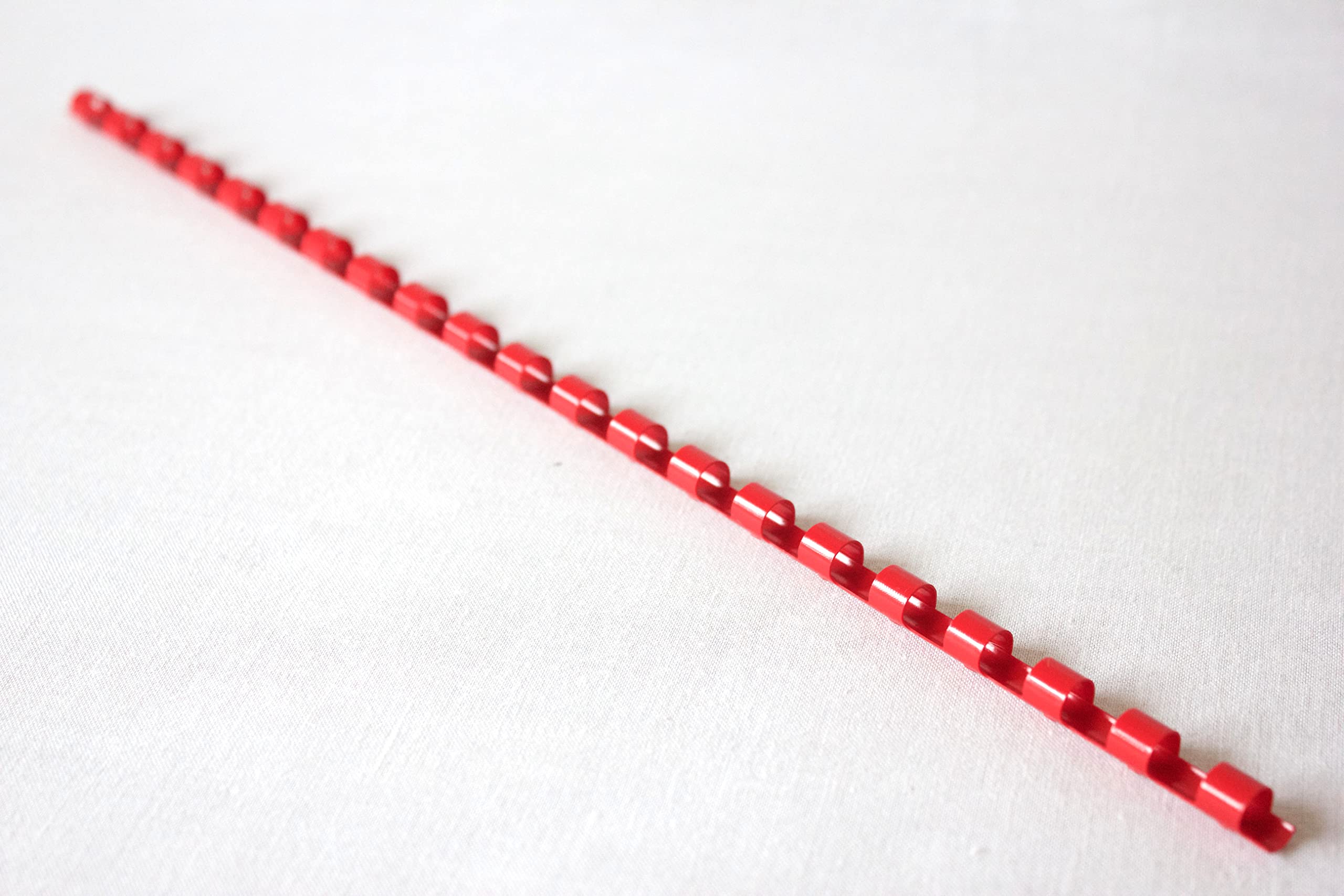 Bind2Go Red Plastic Binding Comb 21 Ring A4 25x (10mm)