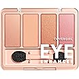 COVERGIRL Eye Enhancer, Bellini Spritz, Eyeshadow Quad, Easy to Wear, Clean & Vegan, Talc-Free, Matte & Shimmer Finishes, Smudge-Proof, 0.19oz