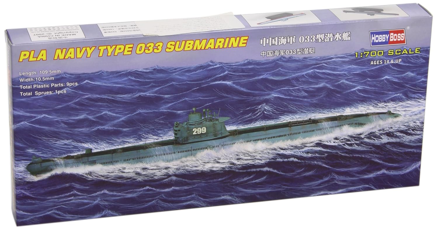 Hobby Boss PLA Navy Type 033 Submarine Boat Model Building
