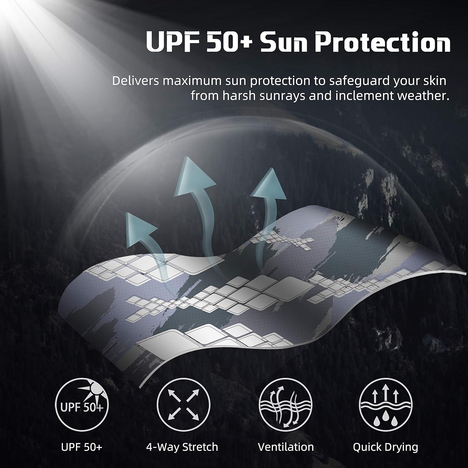 RUNCL Fingerless Gloves RAGUEL, Fishing Gloves, Sun Gloves - UPF 50+ Sun Protection, Microfiber-Tech Safeguard, Half-Finger Style, Breathable Ventilation - Kayaking, Rowing, Cycling, Mowing, Gardening : Sports & Outdoors