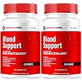 (2 Pack) True Balance Blood Support Pro Glycogen Capsules Maximum Strength, TrueBalancePro Pills Supplement Multivitamin All Natural Advanced Formula Daily Health & Wellness, 60 Capsules for 3 Months