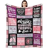 Respiratory Therapist Gifts, Respiratory Care Week Gifts Throw Blanket 60" x 50", Respiratory Therapist Gift for Women, RT Week Gift, Presents for Respiratory Therapist, Respiratory Therapy Presents