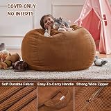 Nobildonna 3 ft Bean Bag Chair Cover 300L Storage Corduroy No Filler view 3