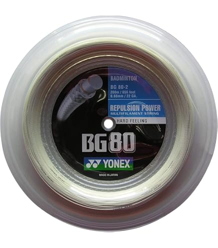Amazon.com : YONEX BG66 Ultimax Badminton String - 200m Reel