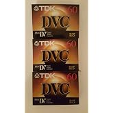 TDK Mini Digital Video Cassette (3 Pack Cassettes)