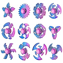 Jawhock 12 Pack Plastic Fidget Spinners｜High