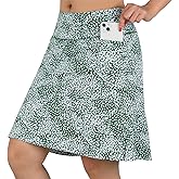 beroy Skorts Skirts for Women,20" Knee Length Skirted for Women,Athletic Skirt with Shorts