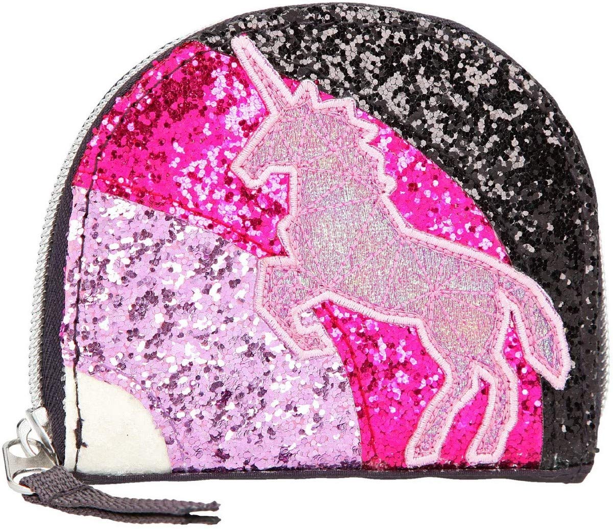 Depesche 10663 Wallet with Glitter, Ylvi and The Minimoomis, Anthracite, Approx. 2 x 11.5 x 10 cm