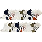 Merrell Recycled Cushion Low Cut Sock 12 Pair Pack, Green Multi-Colored, S/M