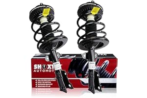 Shoxtec Front Pair Complete Struts Replacement for 2001-2007 Dodge Grand Caravan; 01-03 Chrysler Voyager; 01-07 Town&Country Coil Spring Shock Absorber Kits Repl Part no. 171572