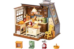 Rolife DIY Miniature House Kit for Adults, Mini Wooden Dollhouse Kit, Tiny House Diorama Building Kits-Birthday Christmas Cra