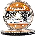 FEWELL 4 Pack 4.5 inch Super Thin Porcelain Blade Diamond Tile Blade for Cutting Porcelain Tiles Ceramics