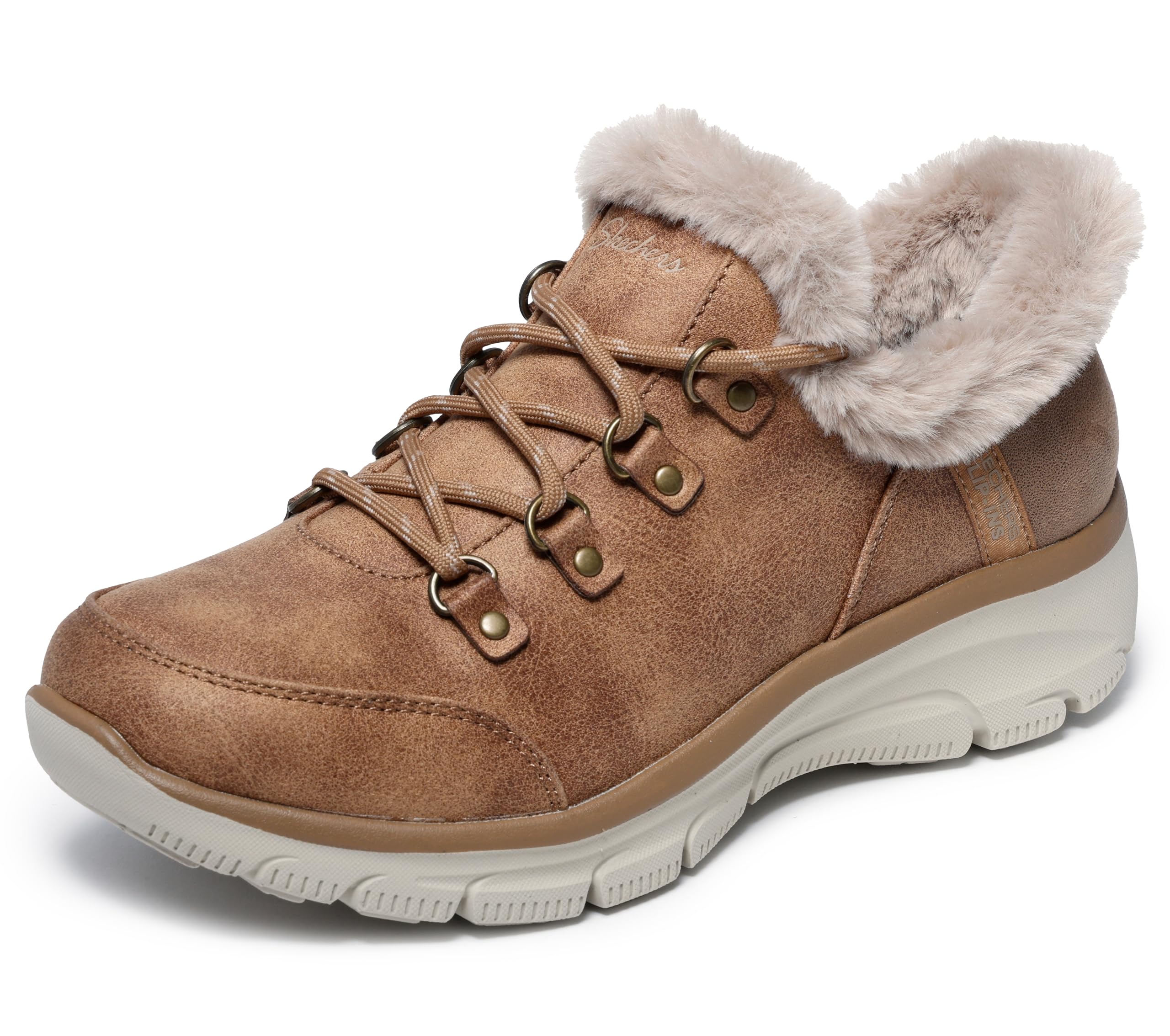Skechers Women's Easy Going-Fall Adventures-Hands Free Slip-Ins Ankle Boot, Tan, 9.5 Image Skechers Women's Easy Going-Fall Adventures-Hands Free Slip-Ins Ankle Boot, Tan, 9.5 Image