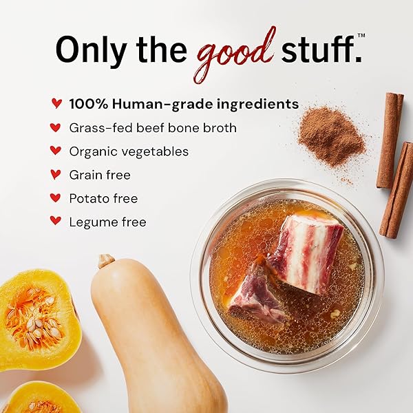 STELLA & CHEWY’S HUMAN-GRADE GRASS-FED BEEF BONE BROTH FOR DOGS – JOINT & GUT HEALTH LIQUID FOOD TOPPER WITH COLLAGEN & TURMERIC, 16 FL OZ RESEALABLE POUCH