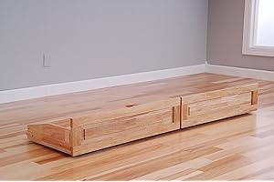 CORDOVA FUTONS "Drawer Sets" Storage For Futon Frames Monterey, Phoenix, Eldorado, Montreal, Excelsior, Lakeshore, Northland, Cordova, Ocean Side, Chalet, (Natural, Full Size Set of 2)