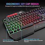Rii RK202 Gaming Keyboard Rainbow Backlight Spill-Resistant UK Layout view 3