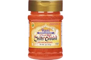 RANI BRAND AUTHENTIC INDIAN PRODUCTS Rani Extra Hot Chilli Powder Indian Spice 3oz (85g) PET Jar ~ All Natural | Salt-Free | Vegan | No Colors | Gluten Friendly | NON-GMO | Kosher | Indian Origin