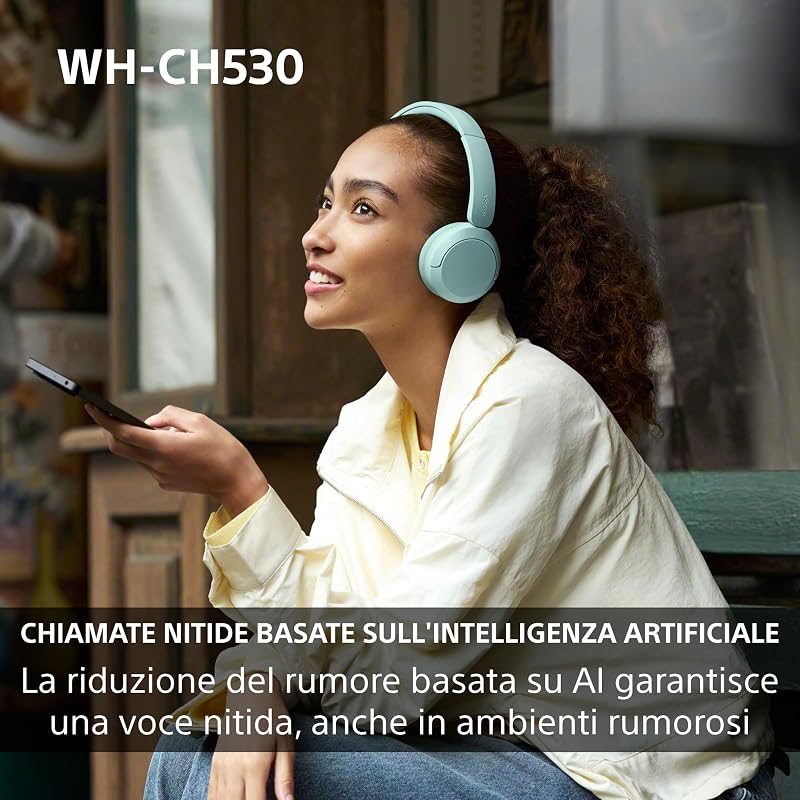WH-CH530 Cuffie Bluetooth Wireless - Rosso corallo esclusivo Amazon
