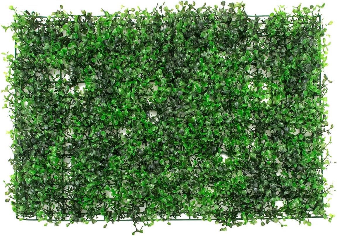 Futaikang Artificial Hedge Plant, Green Panels Suitable for Outdoor or Indoor Use, Garden, Yard and/or Home Decoration, Boxwood 24 x 16 Inches, Balcony Fence Roll (A)