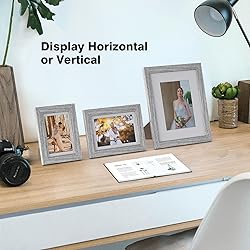 Povrgive Picture Frames Set of 10 Gray Wood