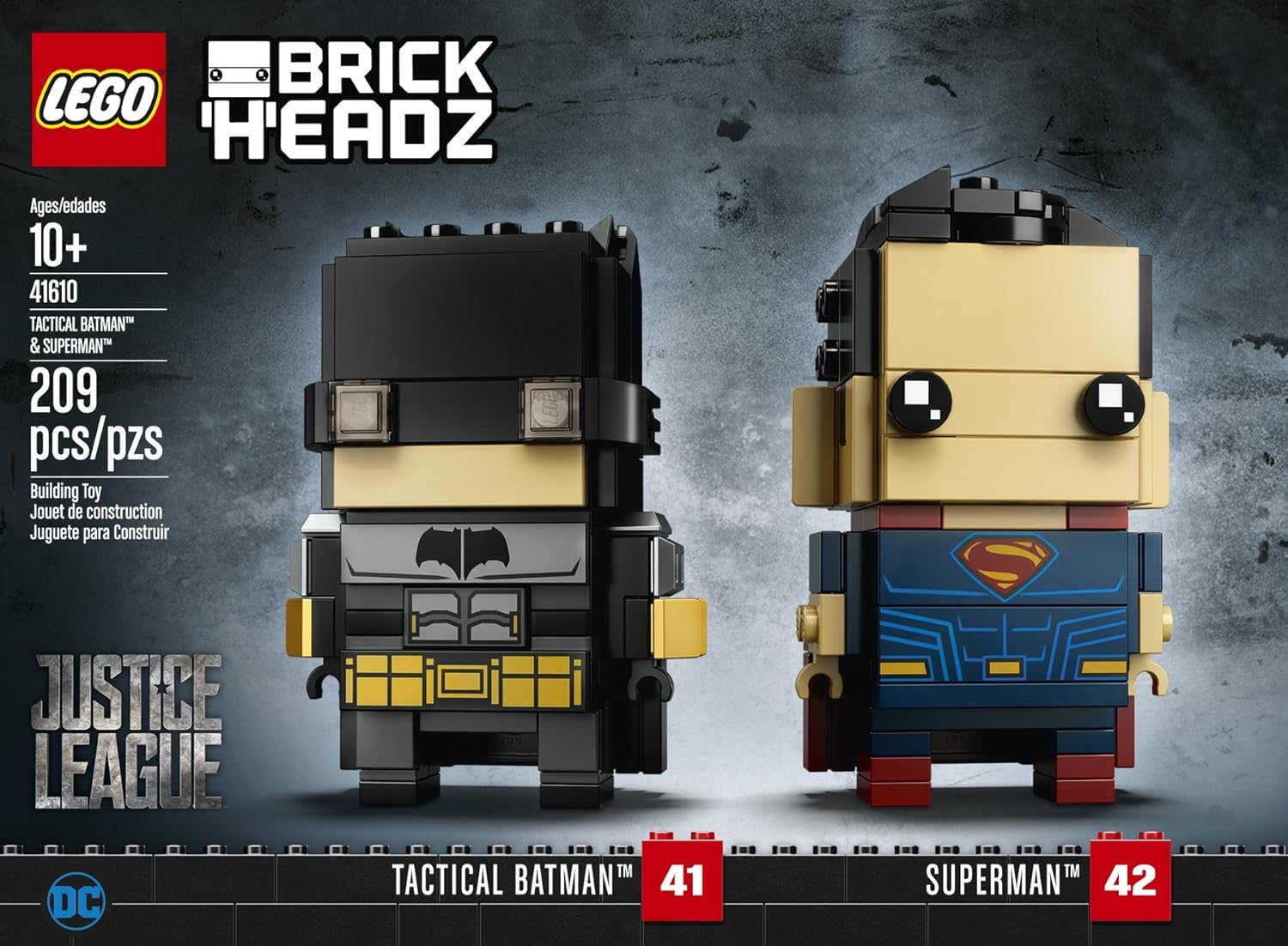 brickheadz batman superman