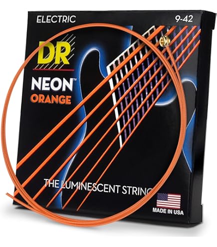 Ernie Ball Cuerdas Para Guitarra Eléctrica DR NMCE-9 - Neon Multi-Color, Calibre 9-42 Cuerdas Guitarra Electrica - Foto 4