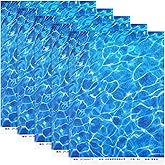 SEWACC 5 Sheets Water Ripple Plastic Sheet DIY Miniature Lake River Stream Diorama Scene Scenery for DIY Craft Art Design