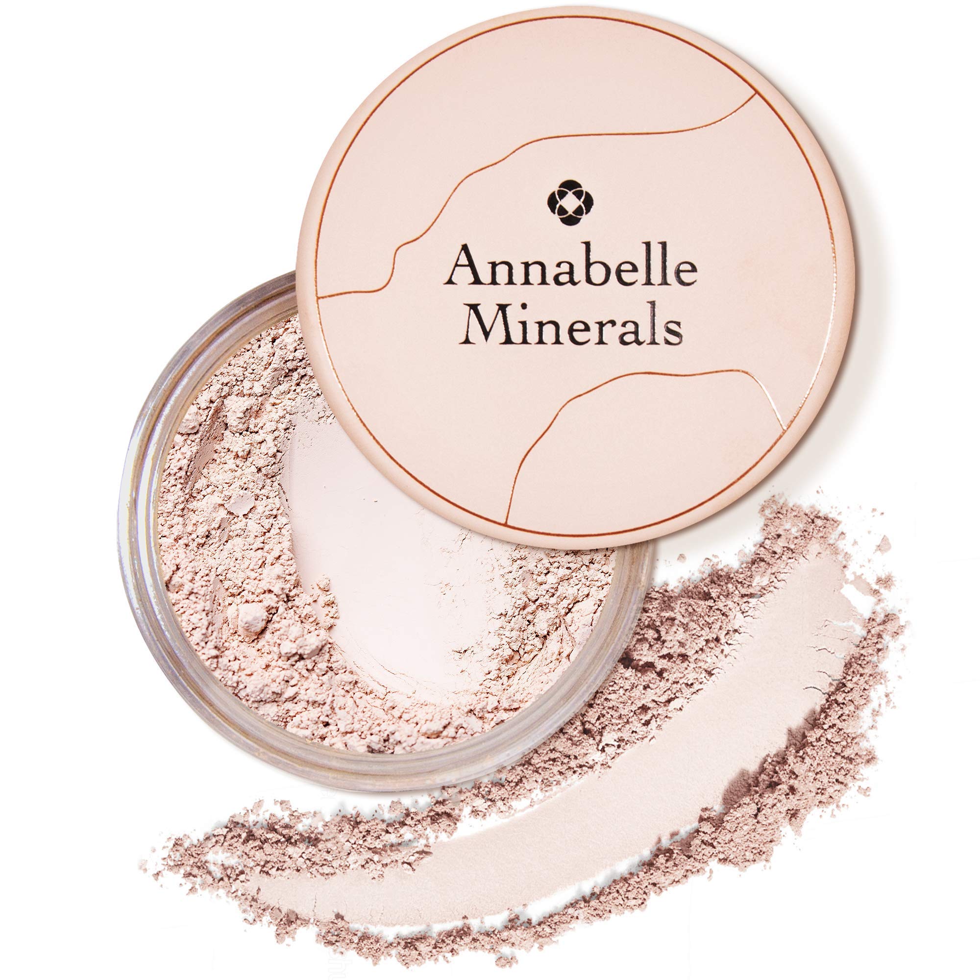 Annabelle Minerals - Matte Mineral Foundation with SPF - Natural Ingredients - Long Lasting Matte - Smooth Skin & Natural Look - Sun Protection 10 SPF - For All Skin Types - Vegan - Natural Fair 10g