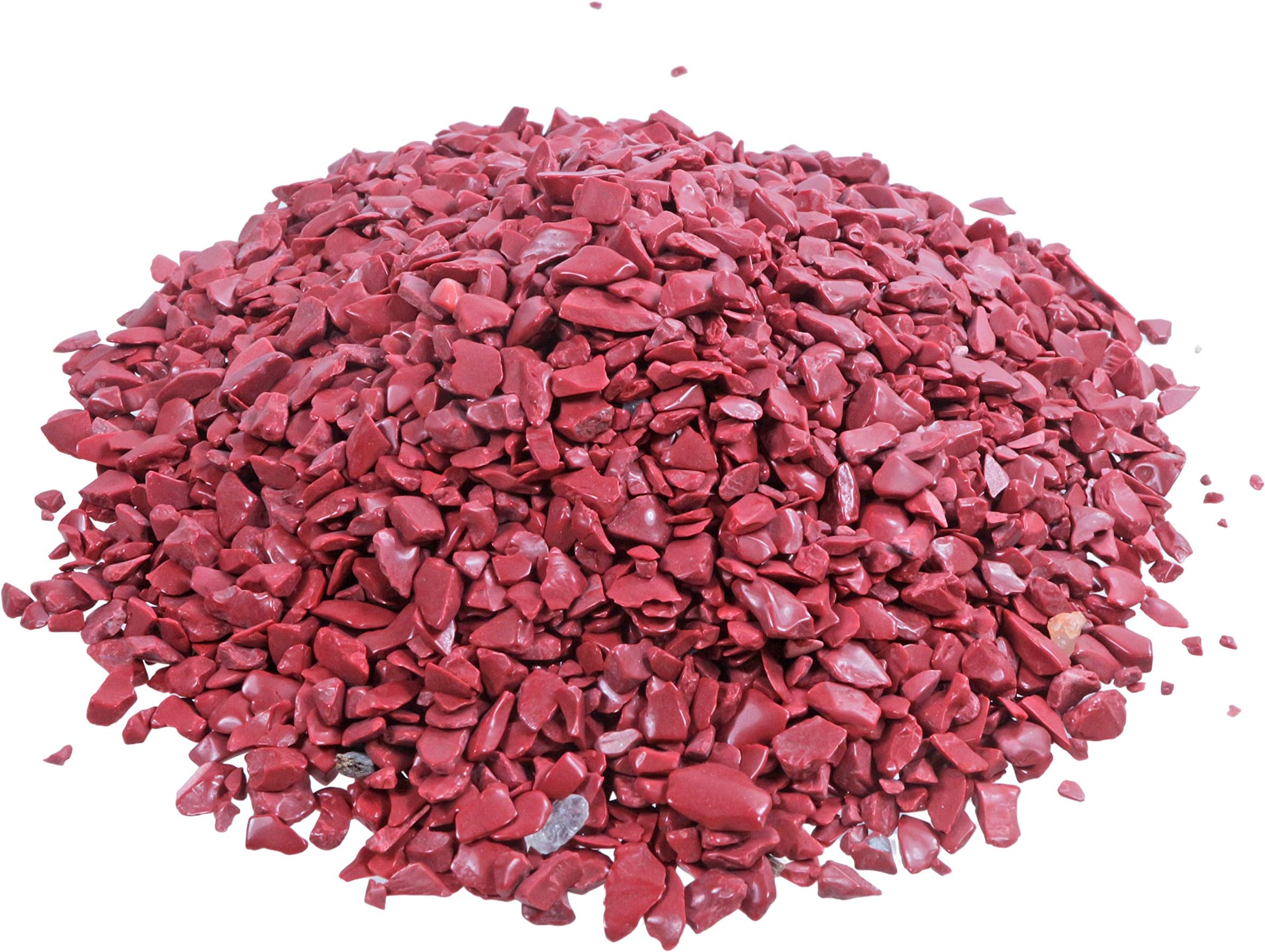 Red Jasper Mini Tumbled Stone Chips, 1,000g, 5 – 10 mm