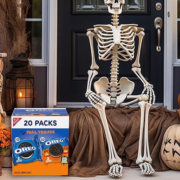 OREO BOO! FALL TREATS TRICK OR TREAT HALLOWEEN COOKIES VARIETY PACK, 20 SNACK PACKS (20 COOKIES PER PACK)