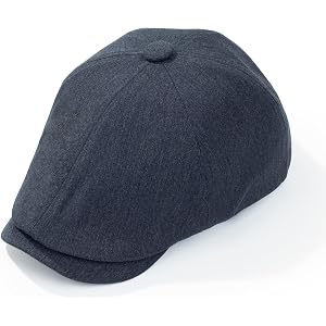 Newsboy Cap for Men Adjustable 6 Panel Flat Cap Cabbie Gatsby Ivy Irish Hunting hat